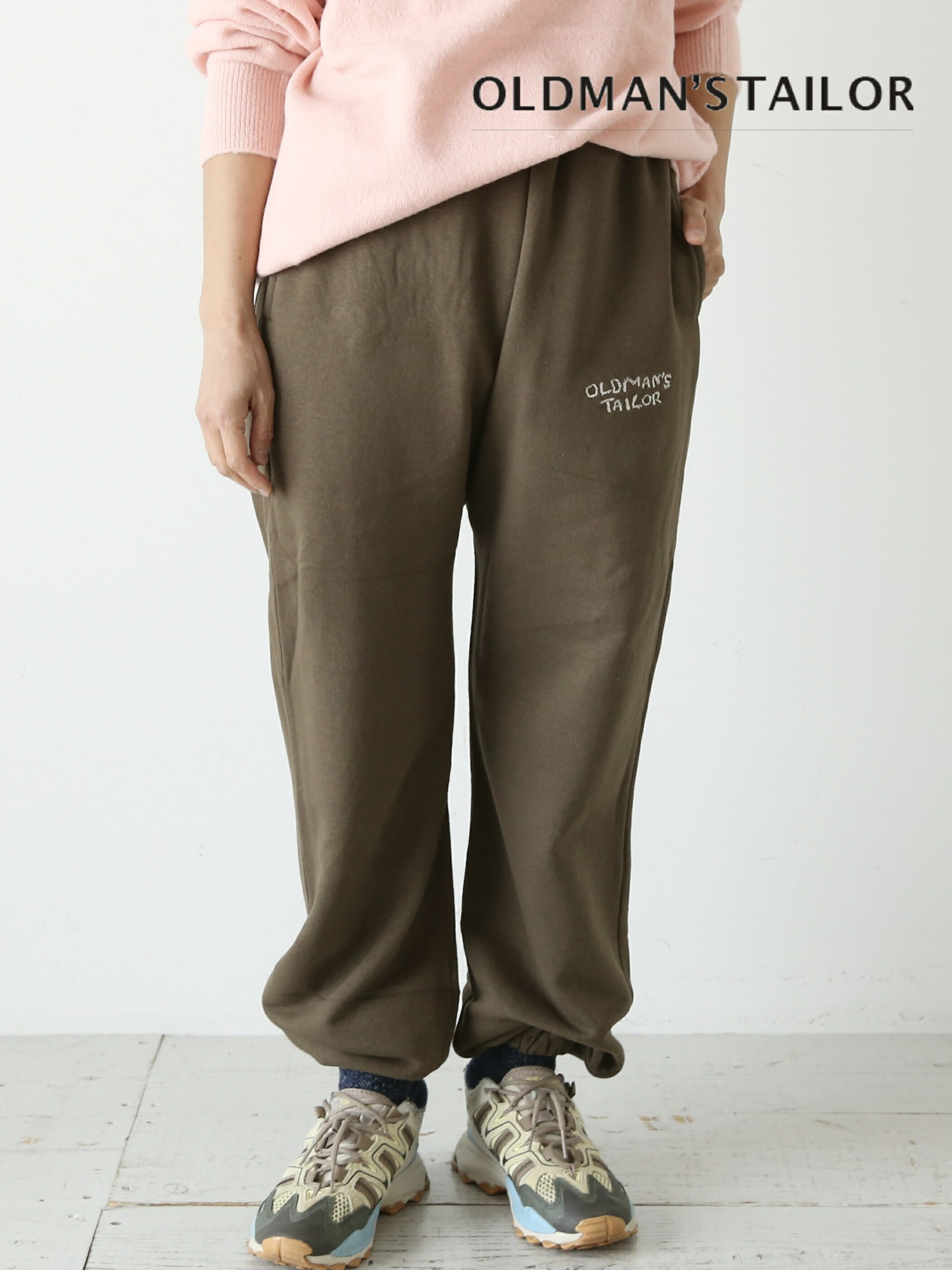 OLDMAN'S TAILOR OMTエンブロイダリースウェットパンツ[m1334]