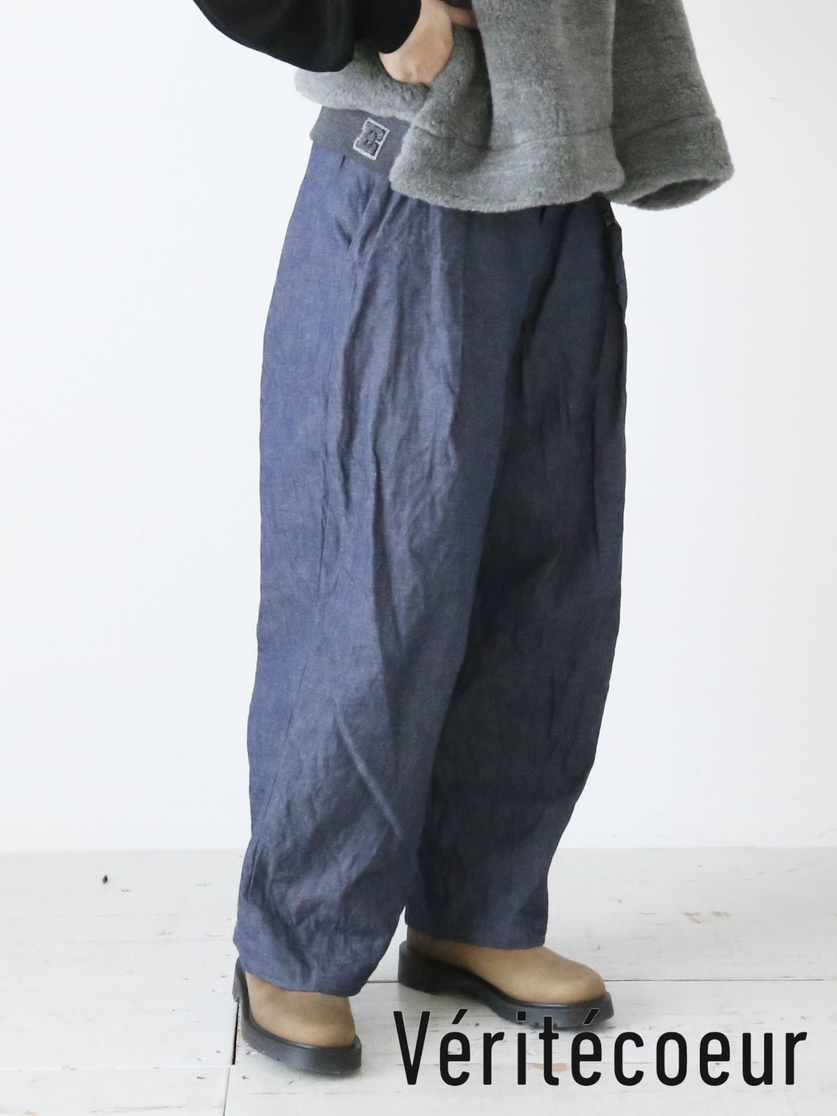 Veritecoeur コットンナイロン ストレートパンツ VC-2530U 楽天市場】Veritecoeur コットンナイロンストレートパンツ [VC