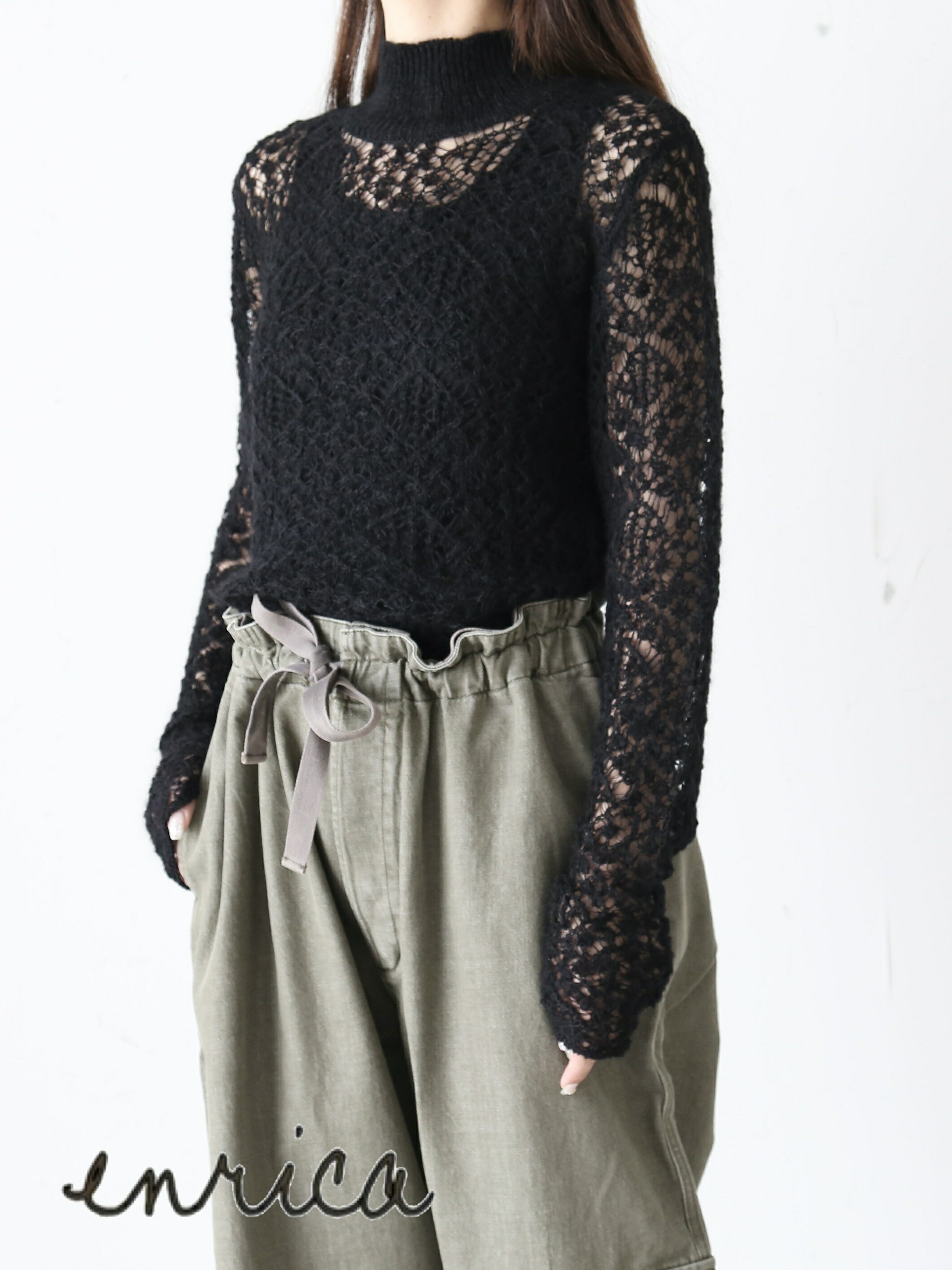 enrica レースニットプルオーバー [KNIT214]