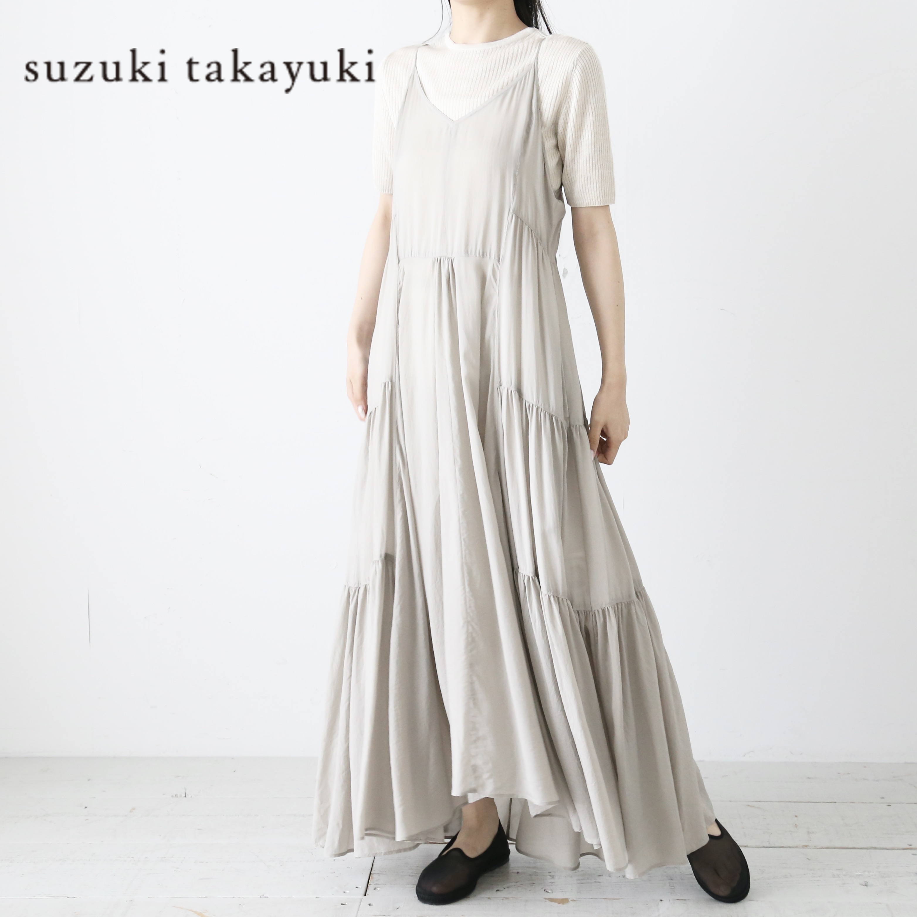 suzuki takayuki キャミワンピース ホワイト suzuki takayuki キャミワンピース ホワイト