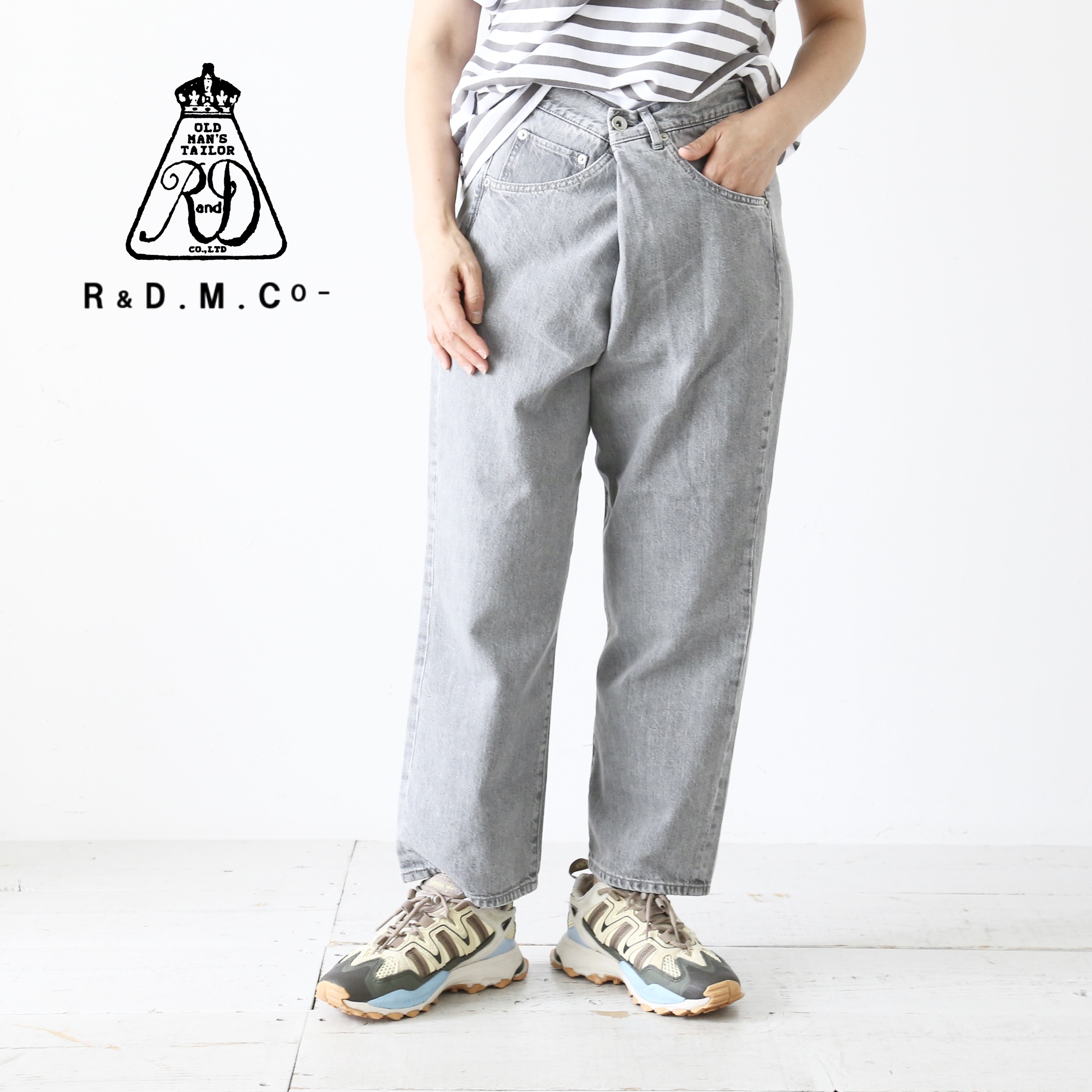 R&D.M.Co- ツイステッドデニムパンツ [6680]