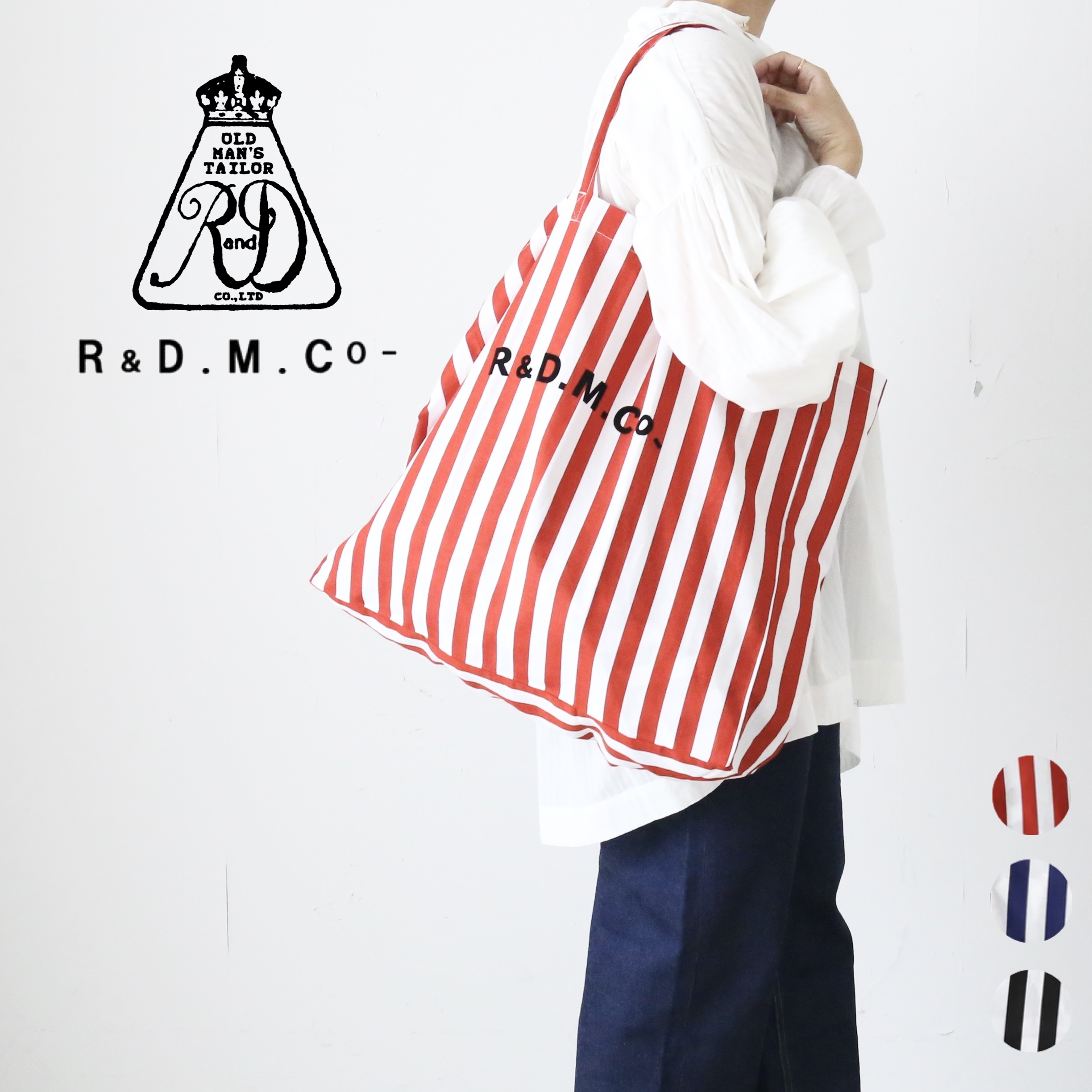 R&D.M.Co- デッキチェアストライプトートバッグ [6872]