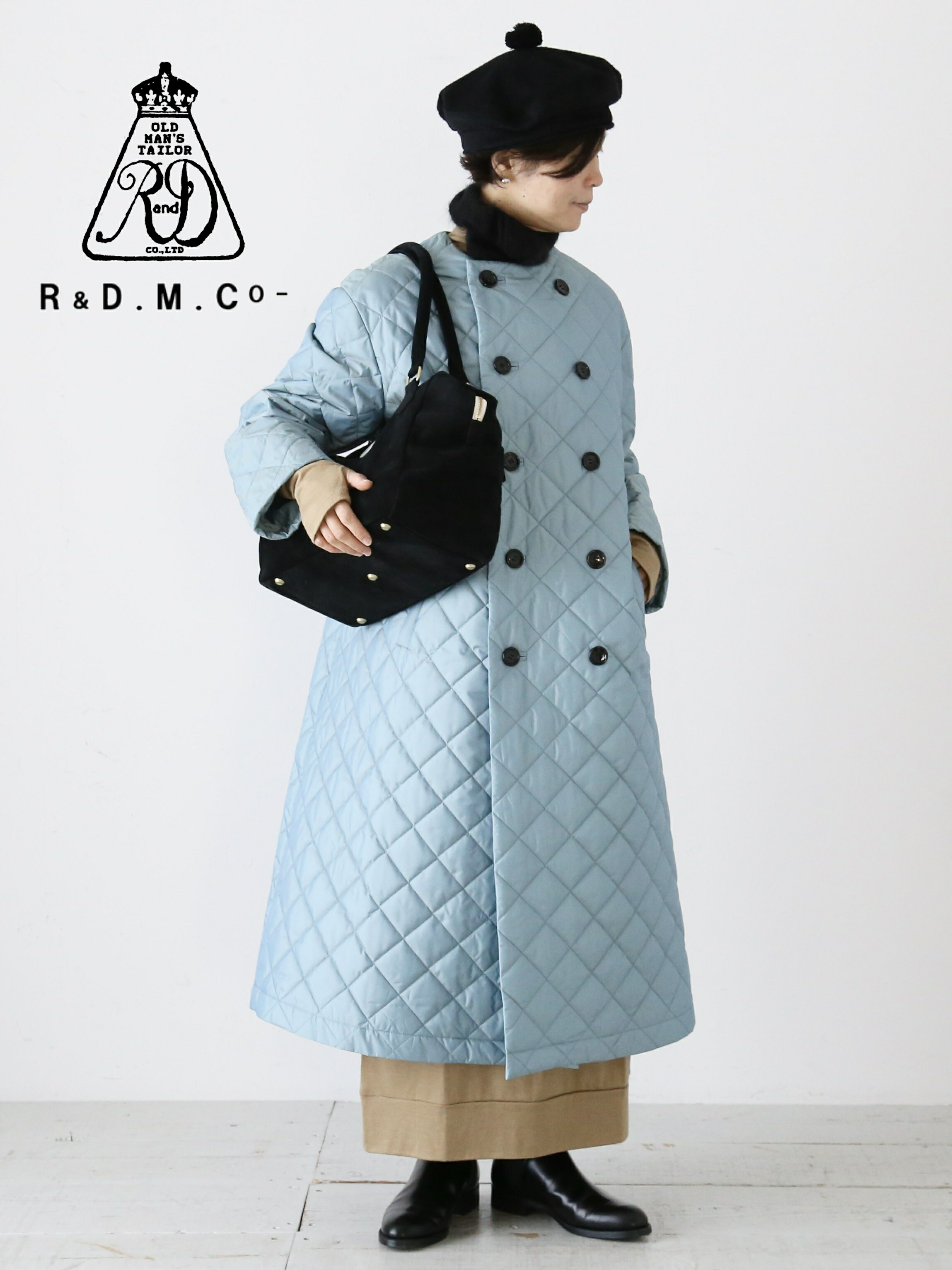 楽天市場】R&D.M.Co- キルティングロングコート [5956] : クレエ 楽天