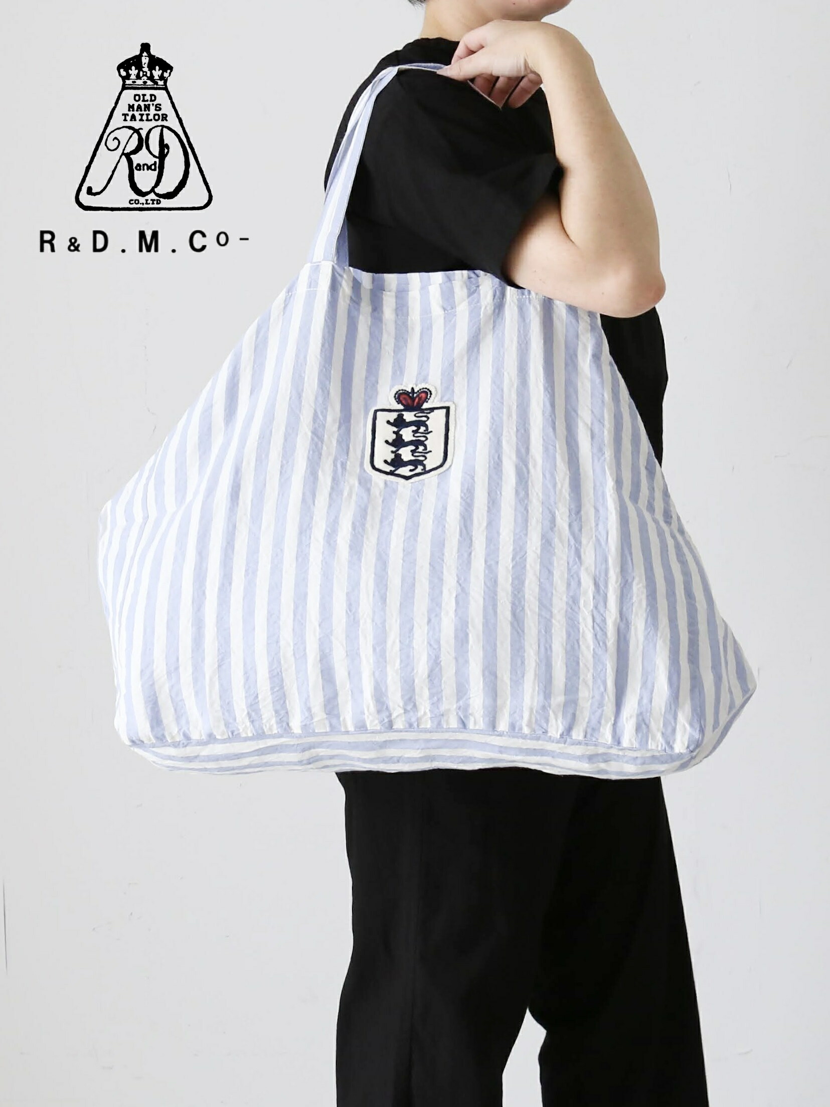 R&D.M.Co- フットボールストライプトートバッグ [7418]｜クレエ　店