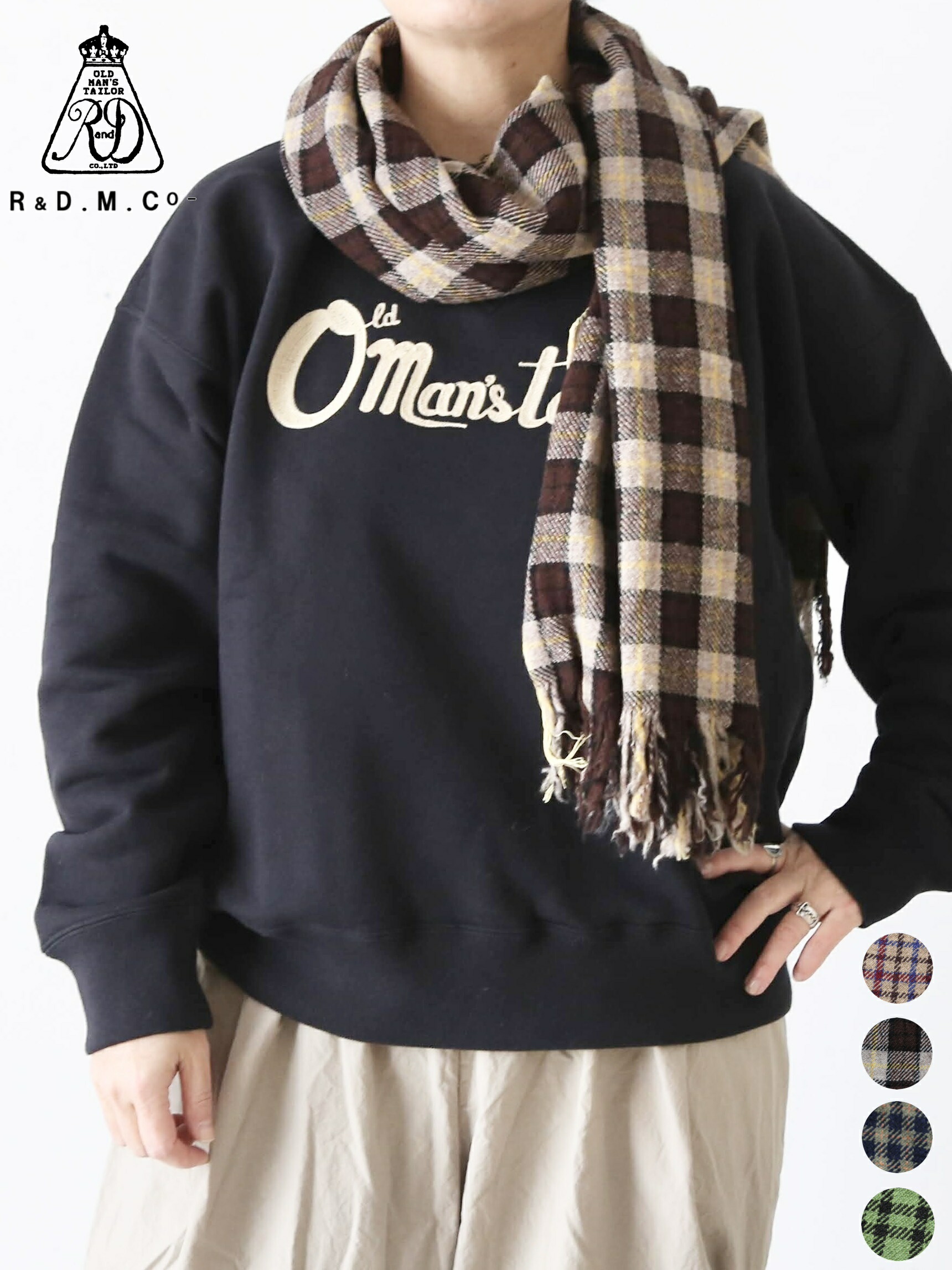 楽天市場】BLACK SHEEP / ブラックシープ ニットマフラー ( 6.Denim