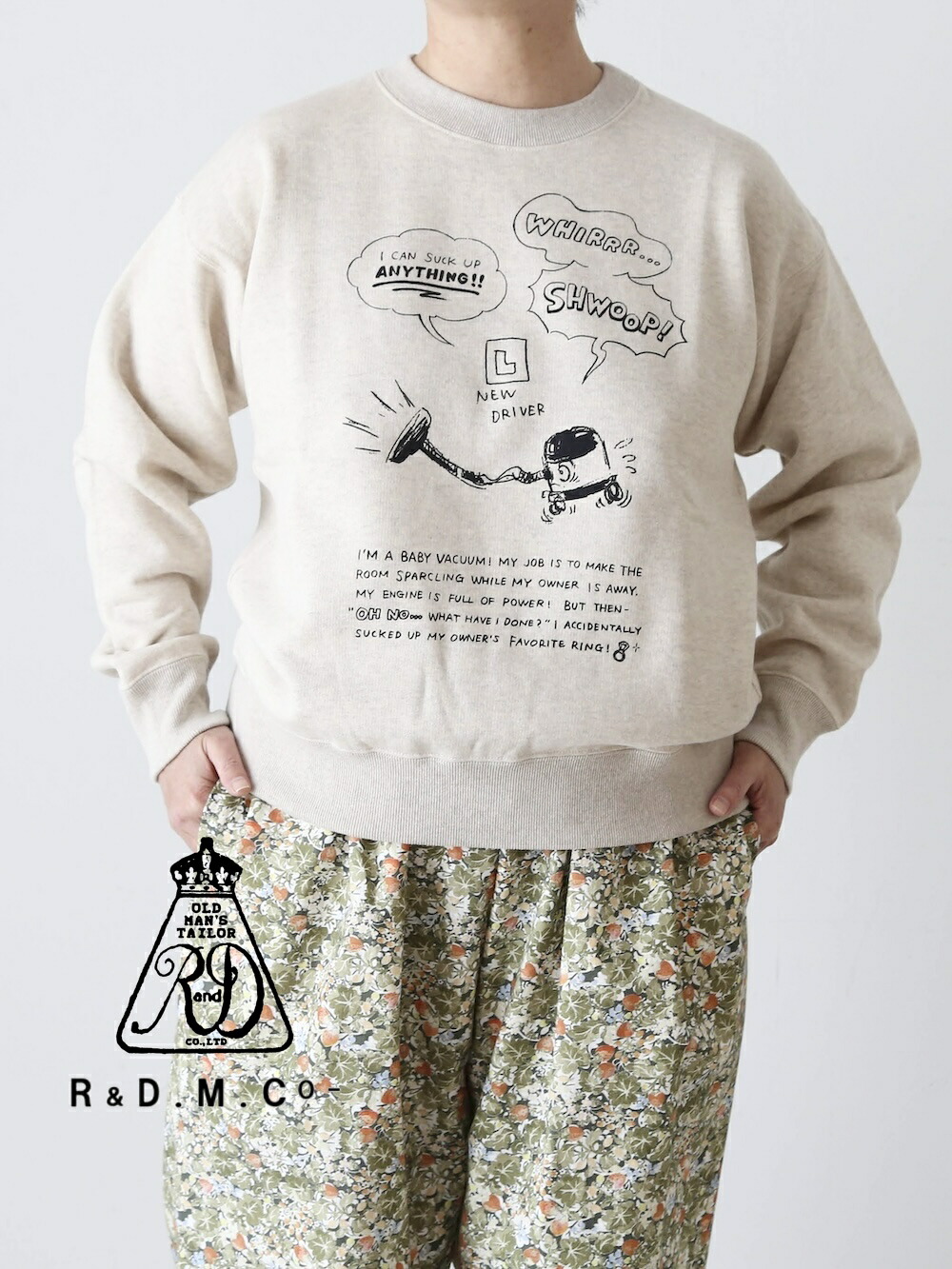 R&D.M.Co- バキュームボーイスウェットシャツ [7971]