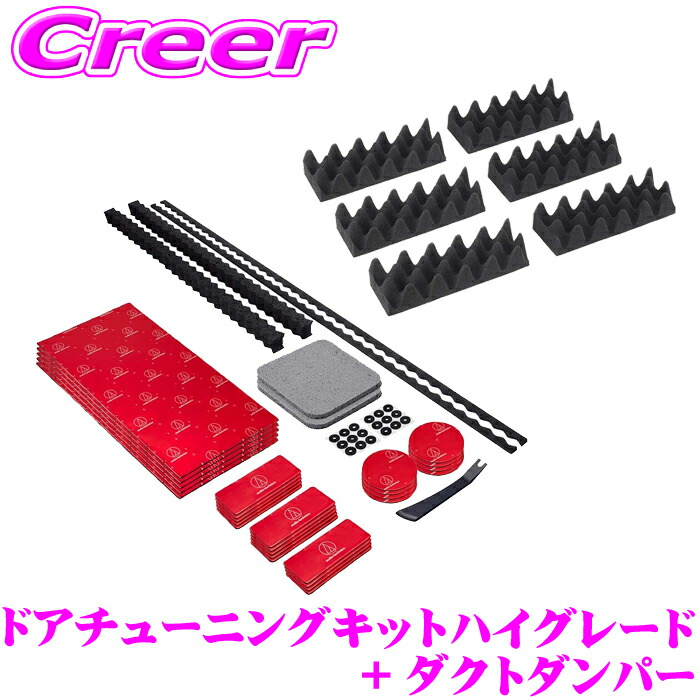オーディオテクニカ AquieT(アクワイエ) デッドニングキット ハイグレード ドア2枚分 + ダクトダンパー 6個入り 専用ヘラ付き プロファイル加工空間吸音材 防音材 制振材 防音材 吸音材 デッドニングキット シート AT-AQ705 + AT-AQ449｜クレールオンラインショップ