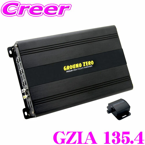 グラウンドゼロ4ch アンプ GROUND-ZERO GROUND ZERO グラウンドゼロ GZRA4HD 4ch パワー