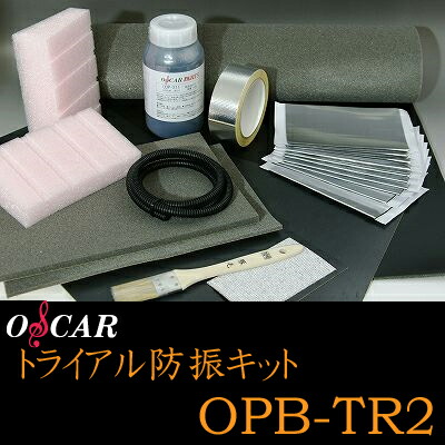 ＼今なら最大4000ポイント！要エントリー／ オスカーパーツ OSCAR PARTS OPB-TR2 トライアル防振キット 【デッドニングドア2枚用12点セット】
