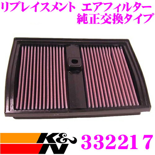 【まもなく終了19日迄!抽選で最大77,777ポイント】 K&N 純正交換フィルター 33-2217 メルセデス・ベンツ CL-CLASS 215 など 用 リプレイスメント ビルトインエアフィルター 純正品番:1370940104対応