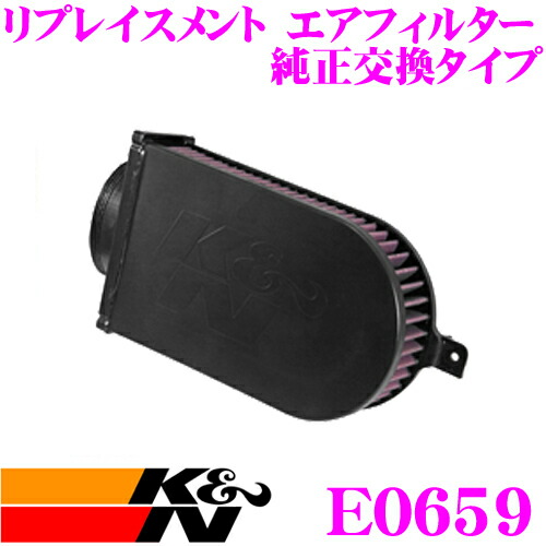 【まもなく終了19日迄！抽選で最大77,777ポイント】 K&N 純正交換フィルター E-0659 BMW KR44/KR44S X5(F15)等用 リプレイスメント ビルトインエアフィルター 純正品番1371 7368566対応