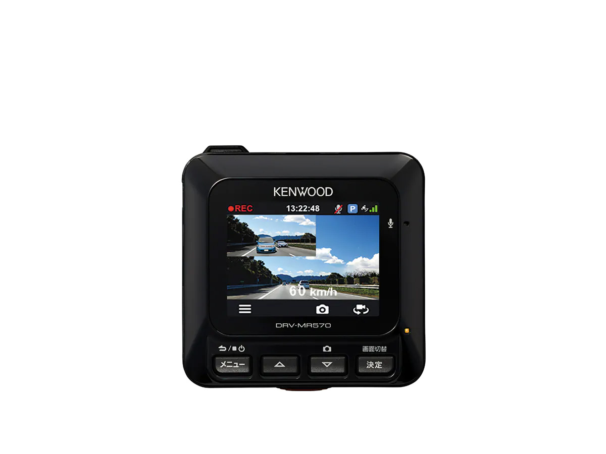 ケンウッド 前後2カメラ ドライブレコーダー DRV-MR570 Gセンサー GPS