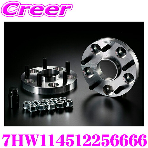 ケースペック ワイドトレッドスペーサー 7HW114512256666 ハブリング付きスペーサー 114.3-5H P1.25 25mm ハブ径 外径:66mm / 内径:66mm デジキャン アルミ 高強度 ハブ付き ワイトレ ドレスアップ カスタム パーツ ツライチ