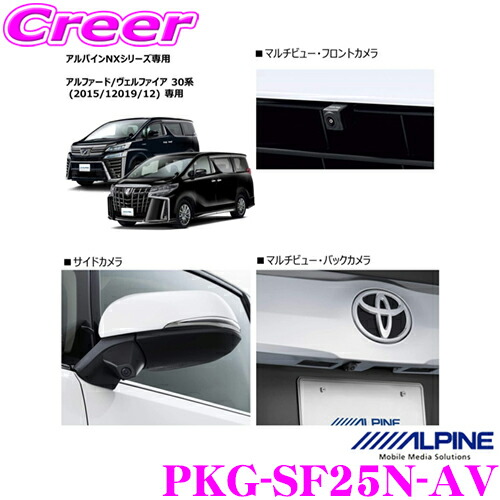車種専用3カメラセーフティパッケージ ナンバープレート取付けタイプ 車用品 Hdr 30系 H30 1 Pkg Sf25n Av 3 4 3 11はエントリー 3点以上購入でp10倍 B 30系 H30 1 アルファード ヴェルファイア用 トヨタ カラー ブラック クレールオンラインショップ B