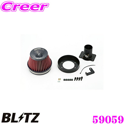 【本日19日まで！抽選で最大777,777ポイント】 BLITZ ブリッツ No.59059 トヨタ プロボックス/サクシード 用 (NCP51V/NCP55V/NCP58G/NCP59G) サスパワー コアタイプLM エアクリーナー SUS POWER CORE TYPE LM-RED