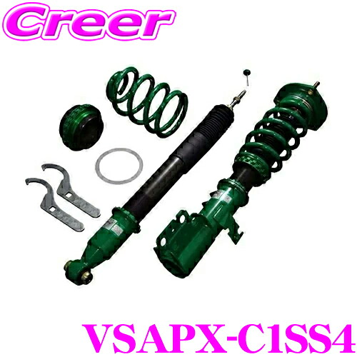 【最大77,777ポイント！】抽選4人に1人が当たる！ TEIN FLEX Z VSAPX-C1SS4 減衰力 16段階 車高調整式 ダンパーキット スバル VBH WRX S4 用 3年6万キロ保証