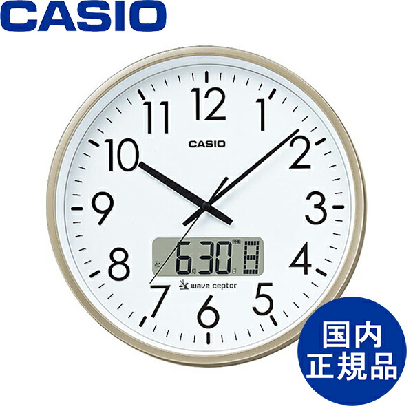 低価格化 CASIO カシオ アナログ シンプル インテリア 大型 電波 日付