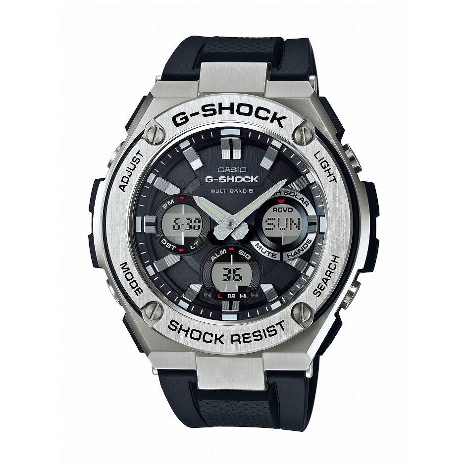 60 Off G Shock Casio カシオ タフソーラー 電波受信 針退避 ワールドタイム 腕時計 ウォッチ 7年保証 Gst W110 1ajf お気にいる Www Logisticegypt Com