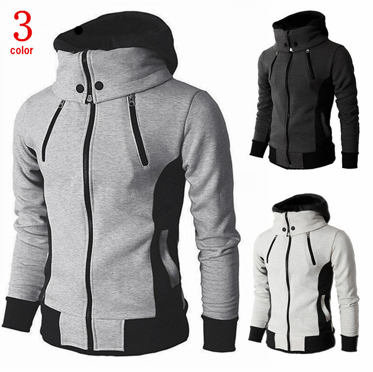 楽天市場 あす楽対応可 パーカー 長袖パーカースウェット ジップアップパーカー メンズ レディース カジュアル メンズ パーカー ボリュームネック ジャケット 男女兼用 クレッセント