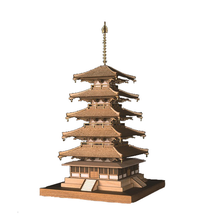 楽天市場】【日本製】木製1/150 法隆寺 金堂【ウッディジョーの木製 