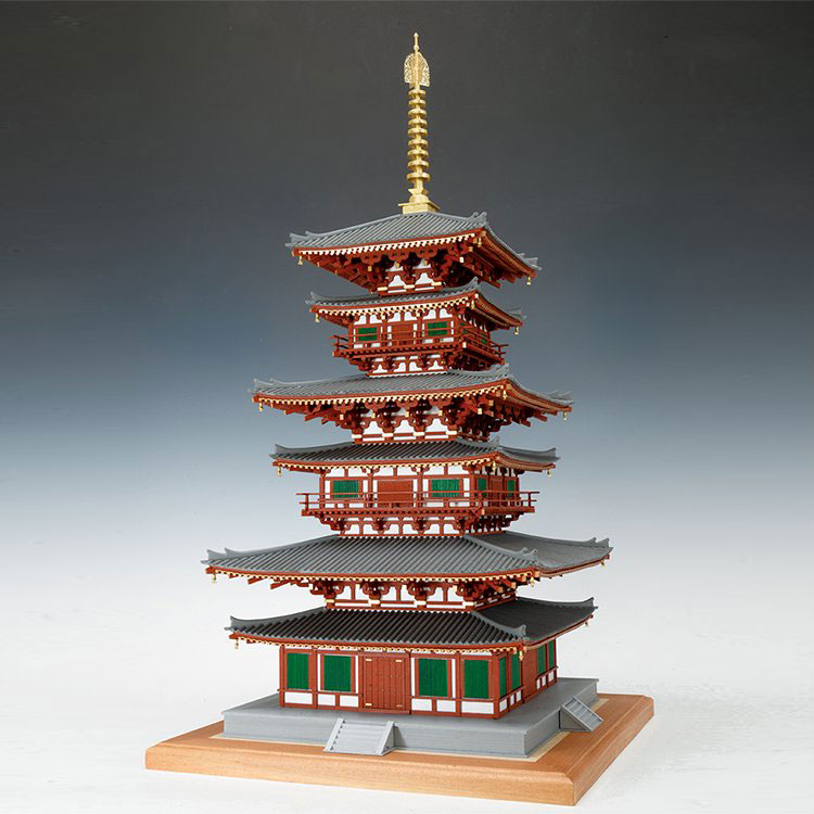 楽天市場】【日本製】木製1/75 薬師寺 東塔【ウッディジョーの木製模型 
