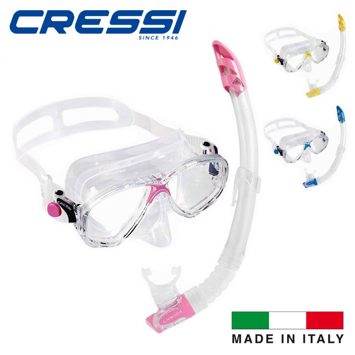 CRESSI 飛び込み競技 2点 仕掛ける マレア ＆ ヴァスコ・ダ・ガマMAREA \u0026 GAMMA恍ける \u0026 スノーケル 仕掛ける