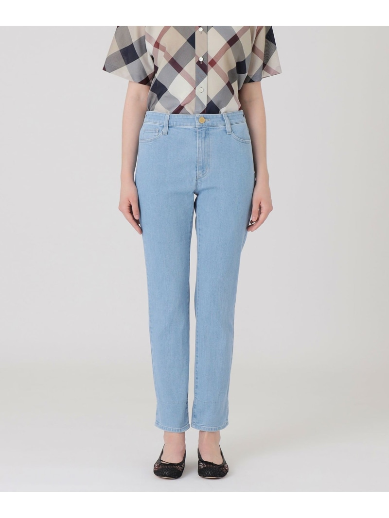 ストレッチデニムストレートパンツ BLUE LABEL CRESTBRIDGE ブルーレーベル / ブラックレーベル・クレストブリッジ パンツ その他のパンツ ブルー【送料無料】[ Fashion]