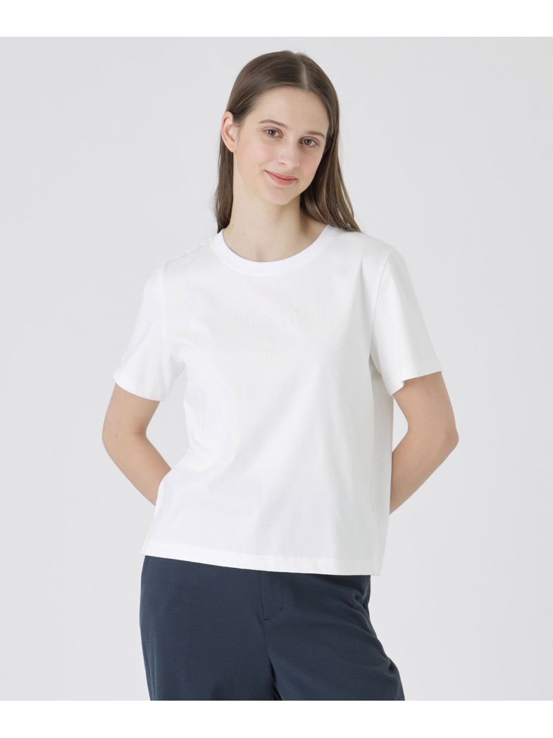 【UVカット】【接触冷感】【防透け】プレーティングシルケット天竺グラフィックロゴTシャツ BLUE LABEL CRESTBRIDGE ブルーレーベル / ブラックレーベル・クレストブリッジ トップス その他のトップス ピンク ブルー ネイビー ホワイト【送料無料】[ Fashion]