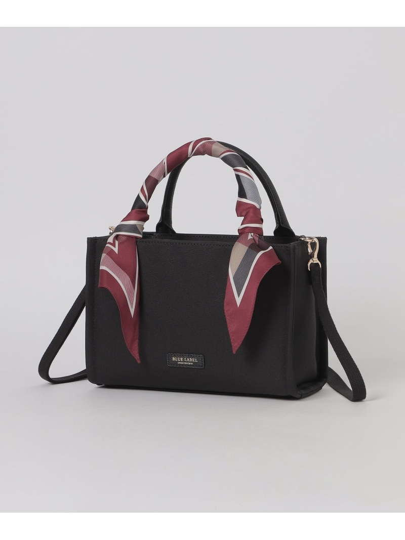 スカーフスクエアミニトート BLUE LABEL CRESTBRIDGE ブルーレーベル / ブラックレーベル・クレストブリッジ バッグ その他のバッグ ネイビー ブラック【送料無料】[ Fashion]
