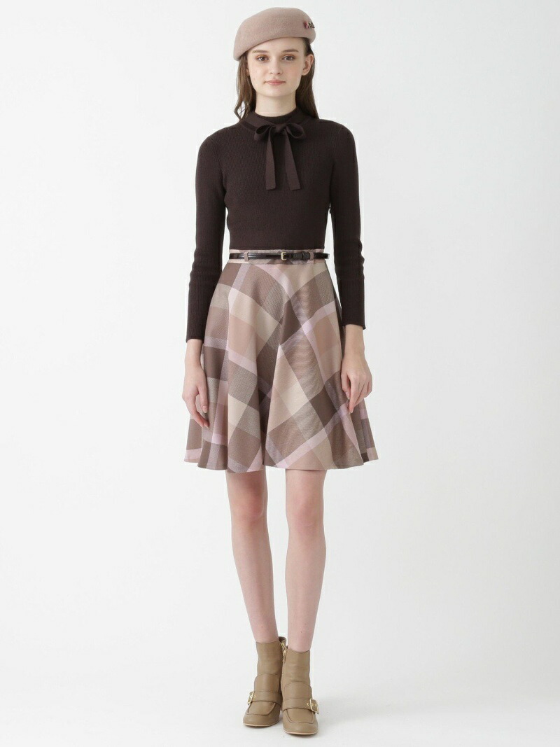 クレストブリッジチェックウールビエラワンピース Blue Label Crestbridge ブルーレーベル ブラックレーベル クレストブリッジ ワンピース シャツワンピース レッド ブラウン 送料無料 Rakuten Fashion Spotbuycenter Com