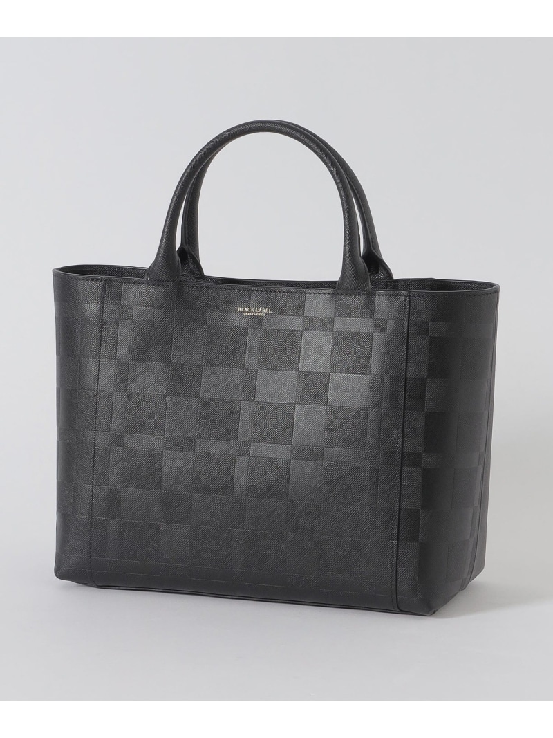 エンボスチェックドライビングトート BLACK LABEL CRESTBRIDGE ブルーレーベル / ブラックレーベル・クレストブリッジ バッグ その他のバッグ ベージュ ブラック【送料無料】[ Fashion]