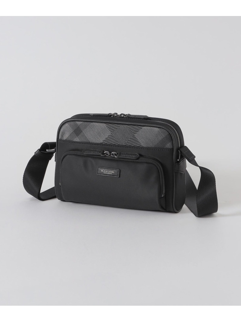 ナイロンコンビカルゼシャドークレストブリッジチェックビジネスショルダーバッグ BLACK LABEL CRESTBRIDGE ブルーレーベル / ブラックレーベル・クレストブリッジ バッグ その他のバッグ ネイビー ブラック【送料無料】[ Fashion]