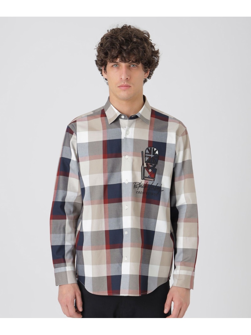 ガーズマンクレストブリッジチェックシャツ BLACK LABEL CRESTBRIDGE ブルーレーベル / ブラックレーベル・クレストブリッジ トップス シャツ・ブラウス ベージュ【送料無料】[ Fashion]