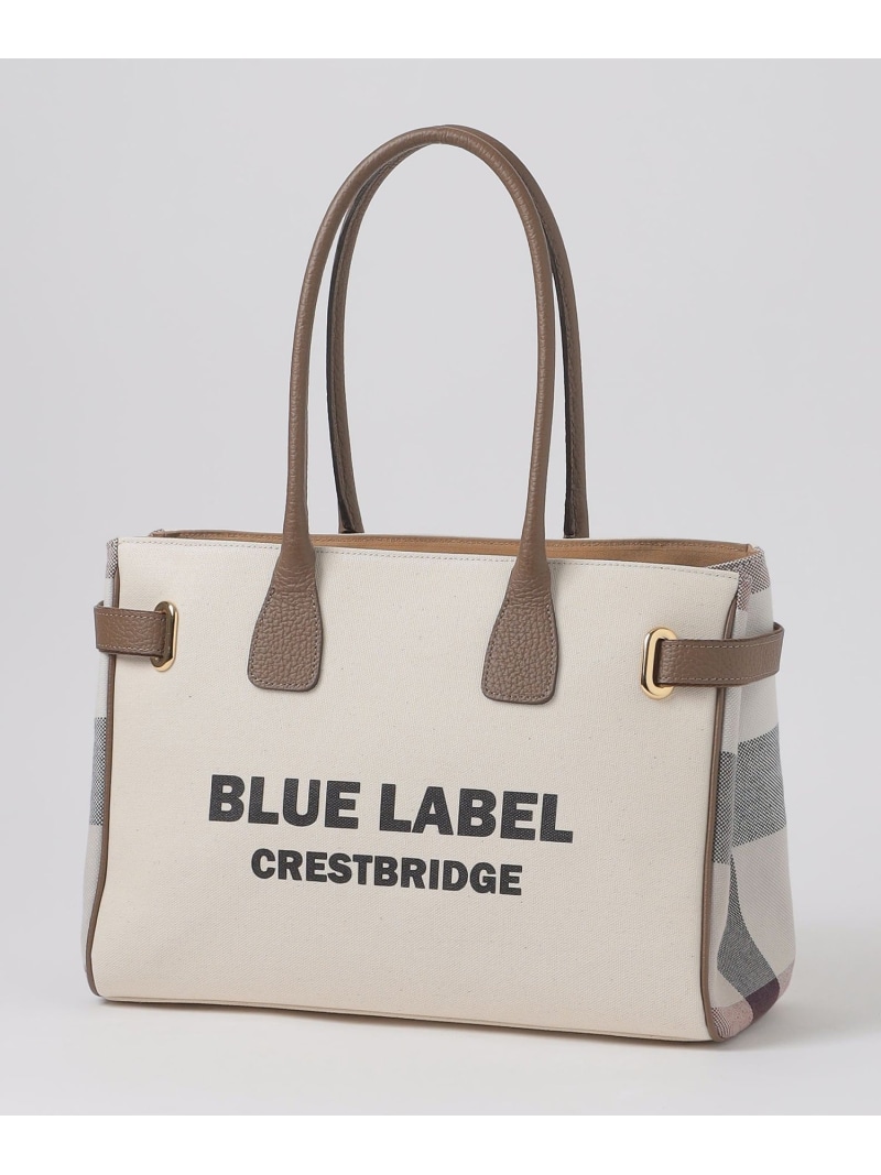 ロゴプリントハトメトート BLUE LABEL CRESTBRIDGE ブルーレーベル / ブラックレーベル・クレストブリッジ バッグ その他のバッグ ネイビー ホワイト【送料無料】[ Fashion]