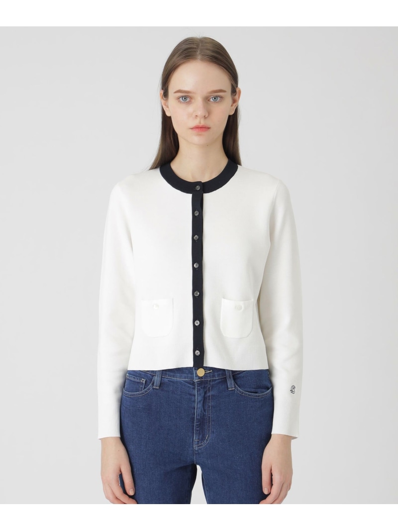 BLUE LABEL CRESTBRIDGE ウールミックスニットカーディガン BLUE LABEL CRESTBRIDGE（ブルーレーベルクレストブリッジ）の