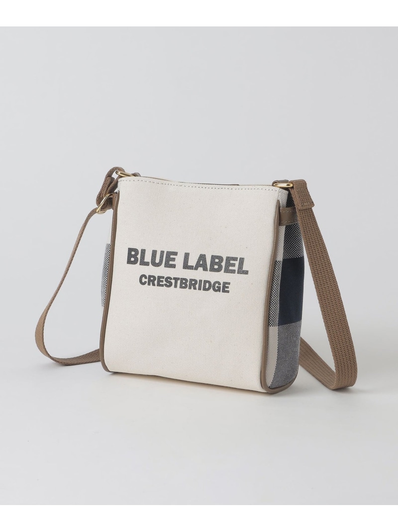 ロゴプリントミニショルダー BLUE LABEL CRESTBRIDGE ブルーレーベル / ブラックレーベル・クレストブリッジ バッグ その他のバッグ ホワイト ブラック【送料無料】[ Fashion]