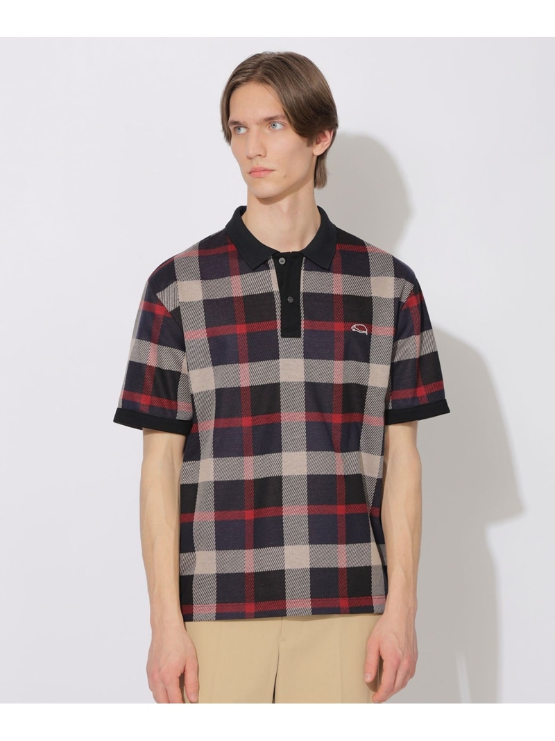 【SALE／16%OFF】クレストブリッジチェックヘッジホッグポロ CB CRESTBRIDGE 青味下げ札 / ブラックレーベル・クレストブリッジ トップス 余分の物のトップス 米国海軍【RBA_E】【貨物輸送無料】[ Fashion]