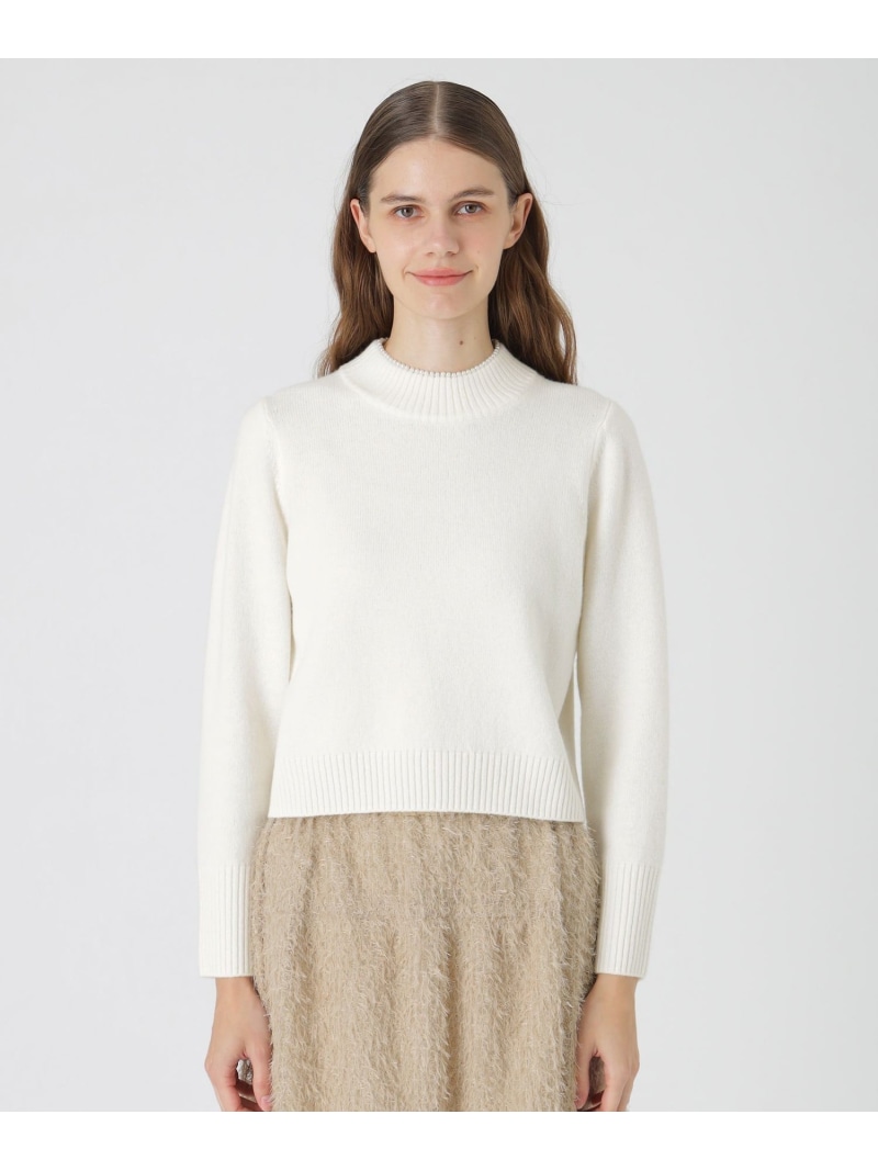 ブルーレーベルクレストブリッジ ファインラムズウールビジューニット スーパーファインラムズウールビジューニットプルオーバー