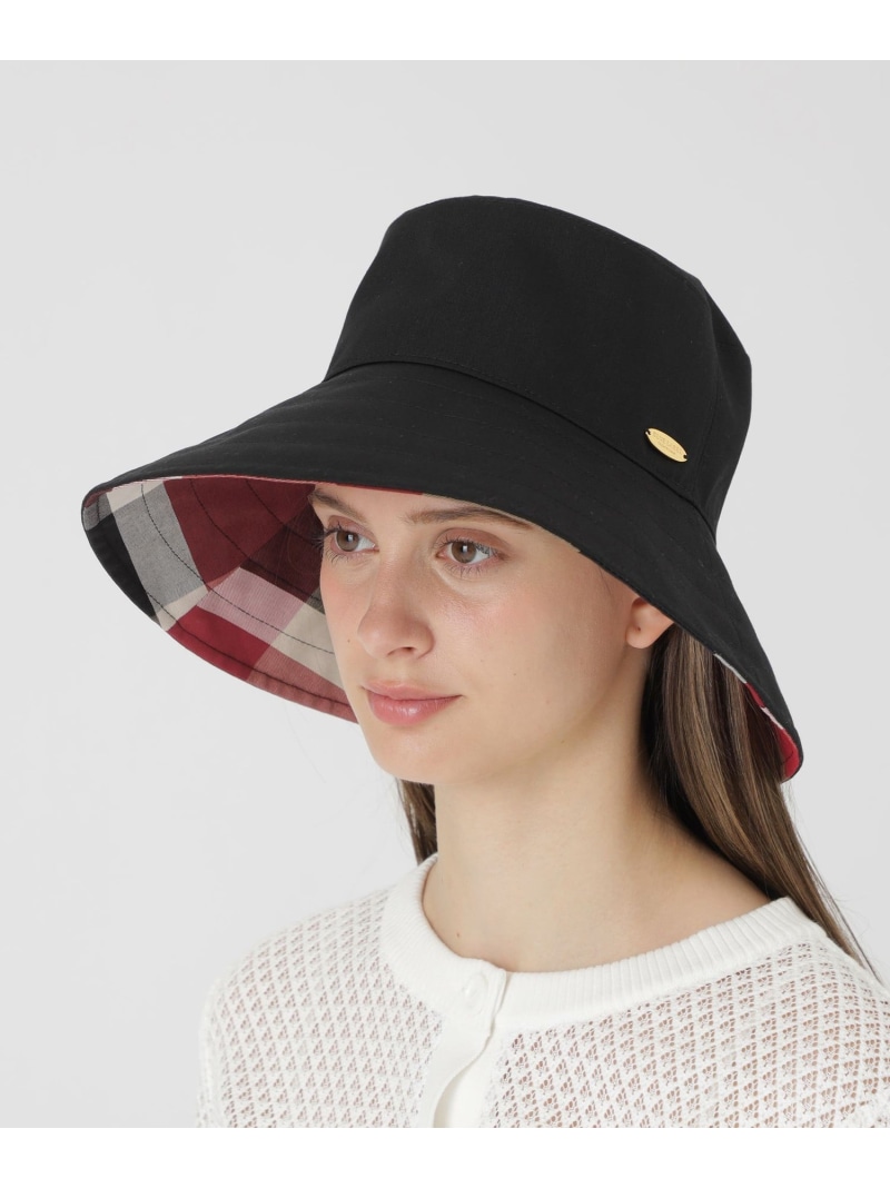 【UVカット】つば広リバーシブルバケットハット BLUE LABEL CRESTBRIDGE ブルーレーベル / ブラックレーベル・クレストブリッジ 帽子 キャップ ブラック ネイビー【送料無料】[ Fashion]