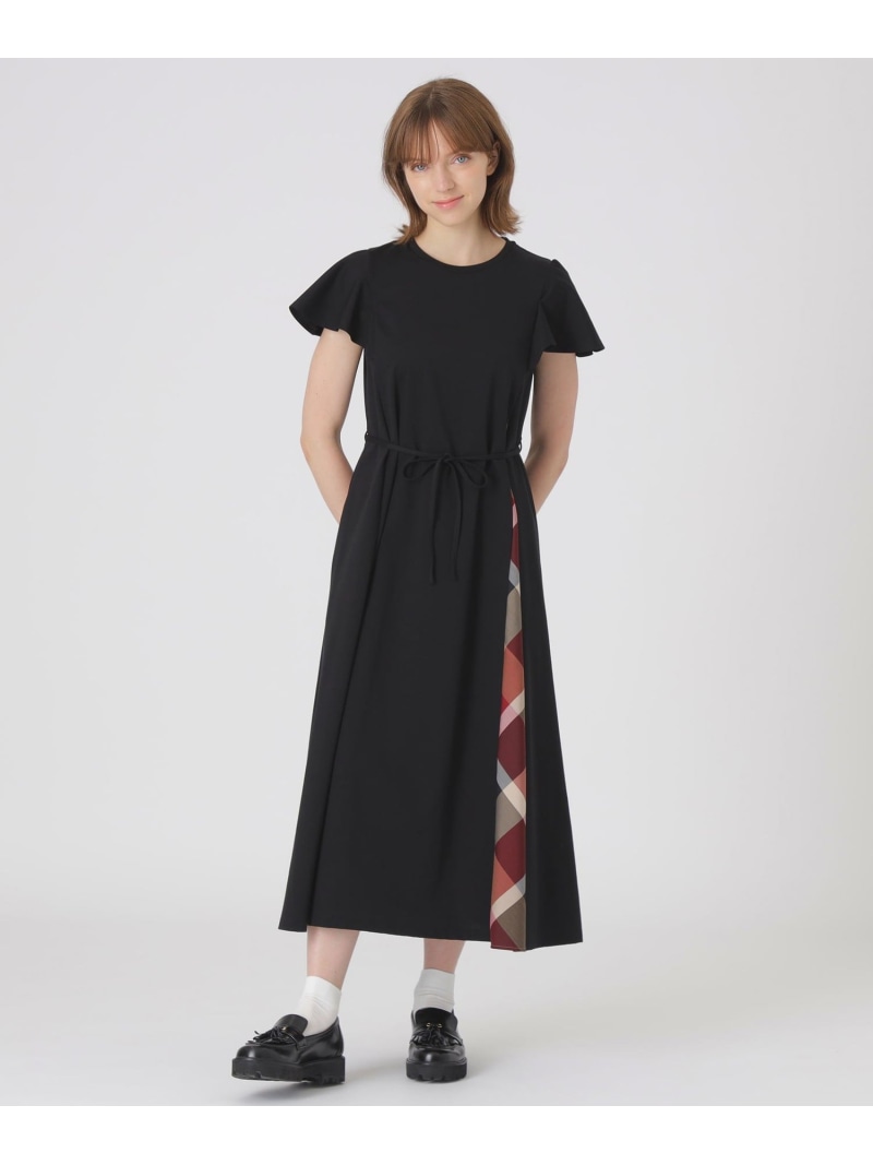 ラッフルスリーブドレス BLUE LABEL CRESTBRIDGE 青色付け札 / ブラックレーベル・クレストブリッジ 衣装・お召しもの お召しもの 黒いこと 米国海軍【貨物輸送無料】[ Fashion]