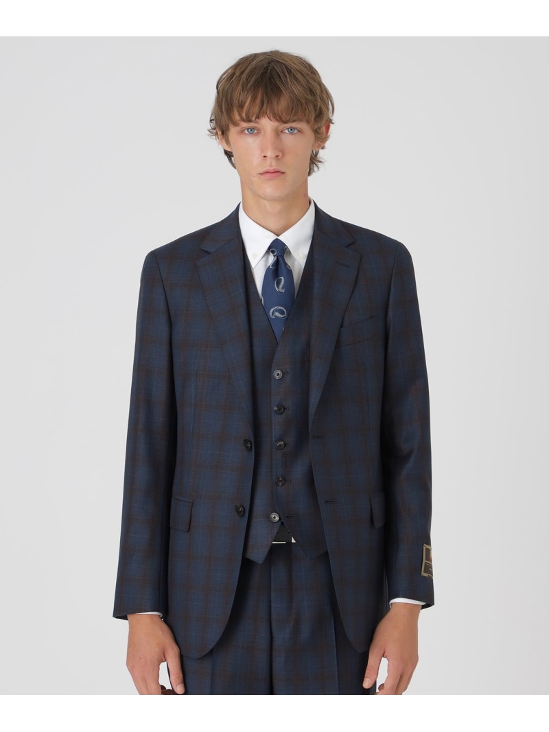 美品 ブラックレーベルクレストブリッジ スリーピーススーツ 灰色 S ゼニア生地 ブラックレーベルクレストブリッジ BLACK LABEL CRESTBRIDGE 【一部