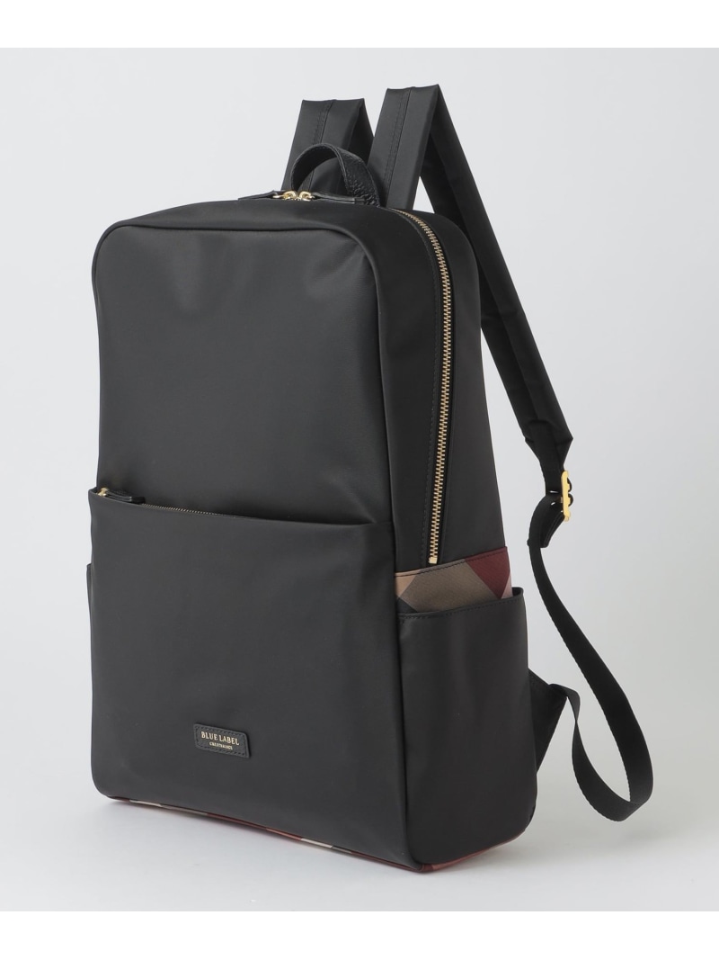 ナイロンスクエアバックパック BLUE LABEL CRESTBRIDGE ブルーレーベル / ブラックレーベル・クレストブリッジ バッグ その他のバッグ ブラック ネイビー【送料無料】[ Fashion]