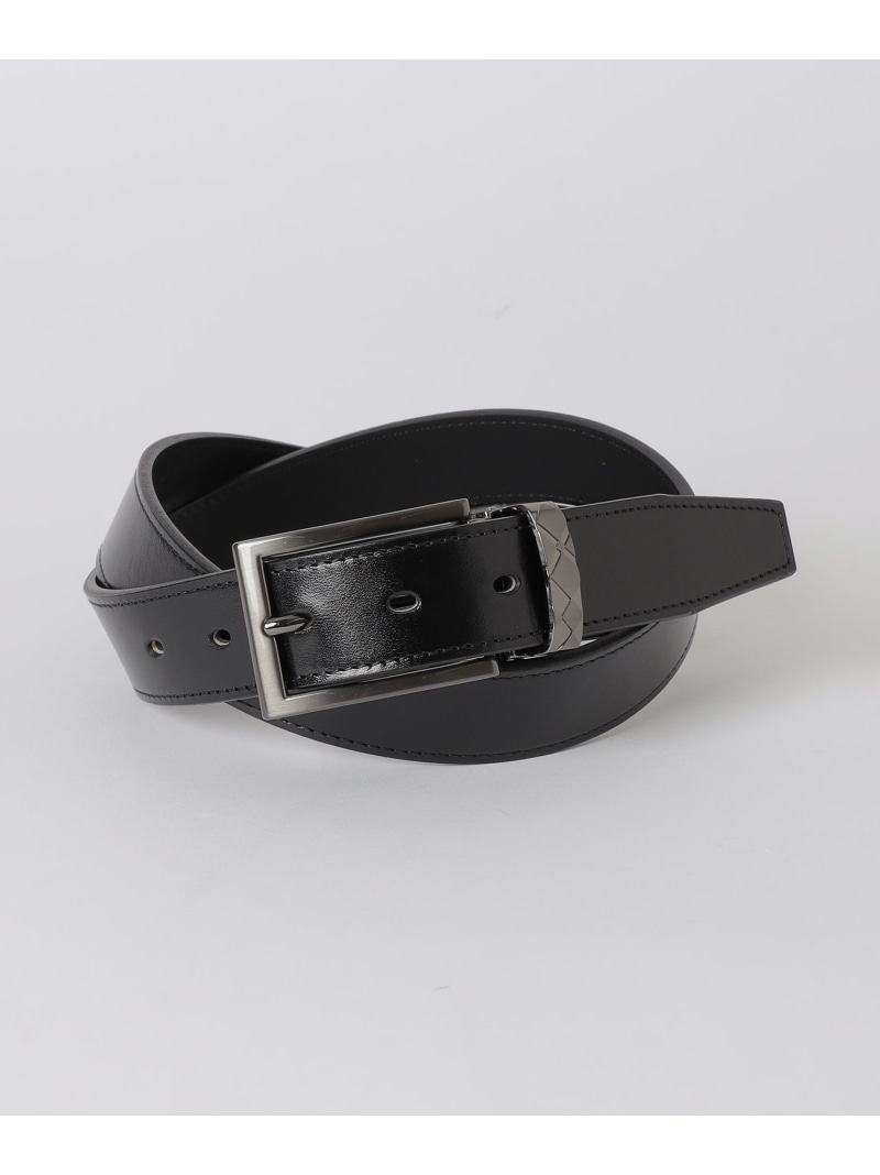 サルカンチェックバックルアンティークレザーベルト BLACK LABEL CRESTBRIDGE ブルーレーベル / ブラックレーベル・クレストブリッジ ファッション雑貨 ベルト ブラック【送料無料】[ Fashion]