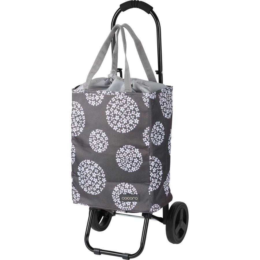 レップ(Rep) Cocoro(コ・コロ) ショッピングカート ヘイリー トートカート グレー 22L 荷物フック付き 折り畳み式 保冷 保温 エコ