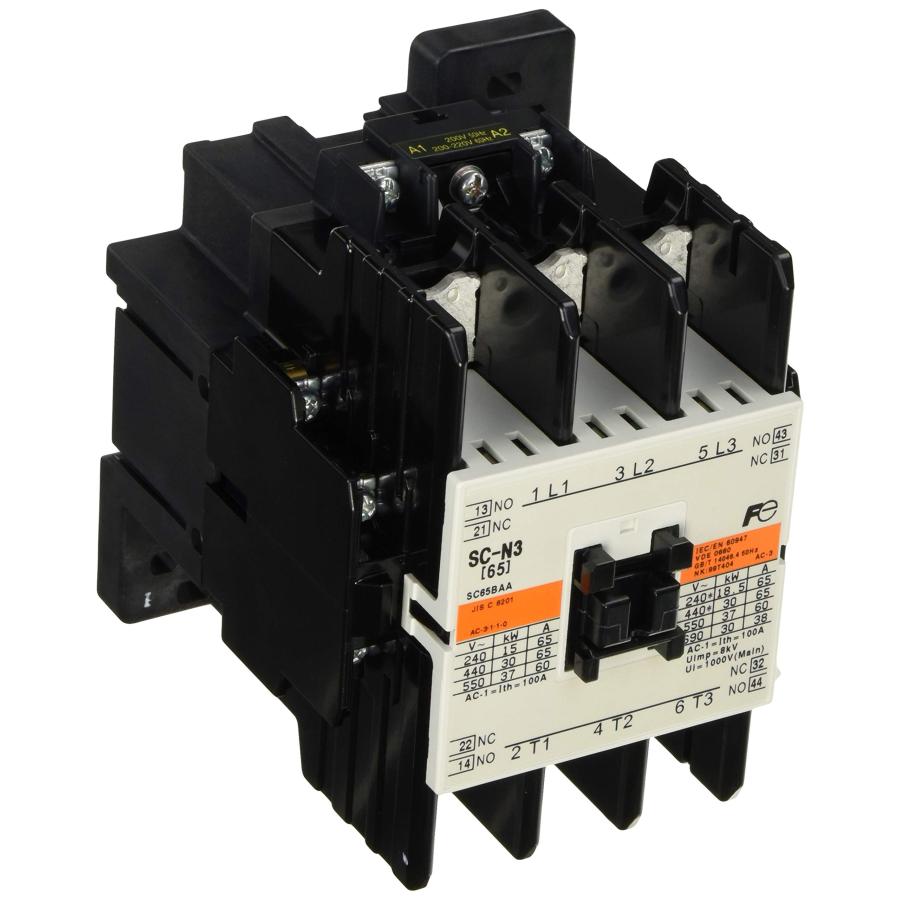富士電機 標準形電磁接触器 ケースカバー無 SC-N3 コイルAC200V