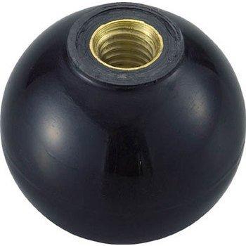TRUSCO(トラスコ) 樹脂製握り玉 金具付黒 32×M10mm (20個入) TPC32-10BK