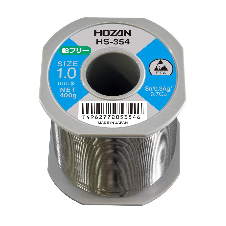 ホーザン(HOZAN) 鉛フリーハンダ 鉛フリー半田 Sn-0.3Ag-0.7Cu 鉛フリー半田 重量400g HS-354
