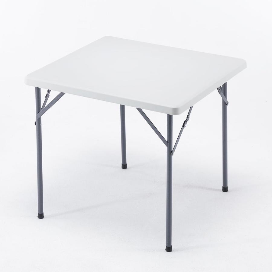 BOOSDEN 折りたたみテーブル 80x80x72cm アウトドア テーブル 正方形 ダイニングテーブル コンパクト 組立不要 食卓 リビングテー