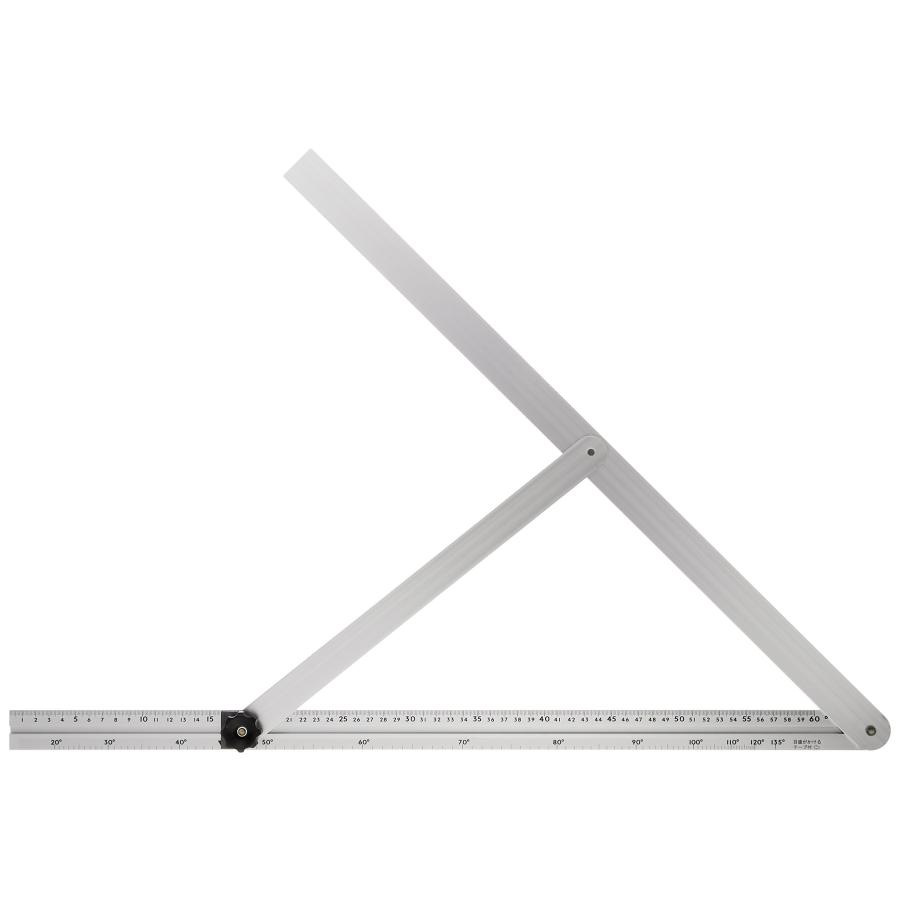 シンワ測定(Shinwa Sokutei) アルミ自由金 筋交 角度目盛付き 60cm 62662