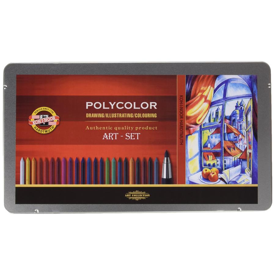 KOH-I-NOOR(コヒノール) 製図 set with カラーリード POLYCOLOR 3896 25 in SET 3896032001PL